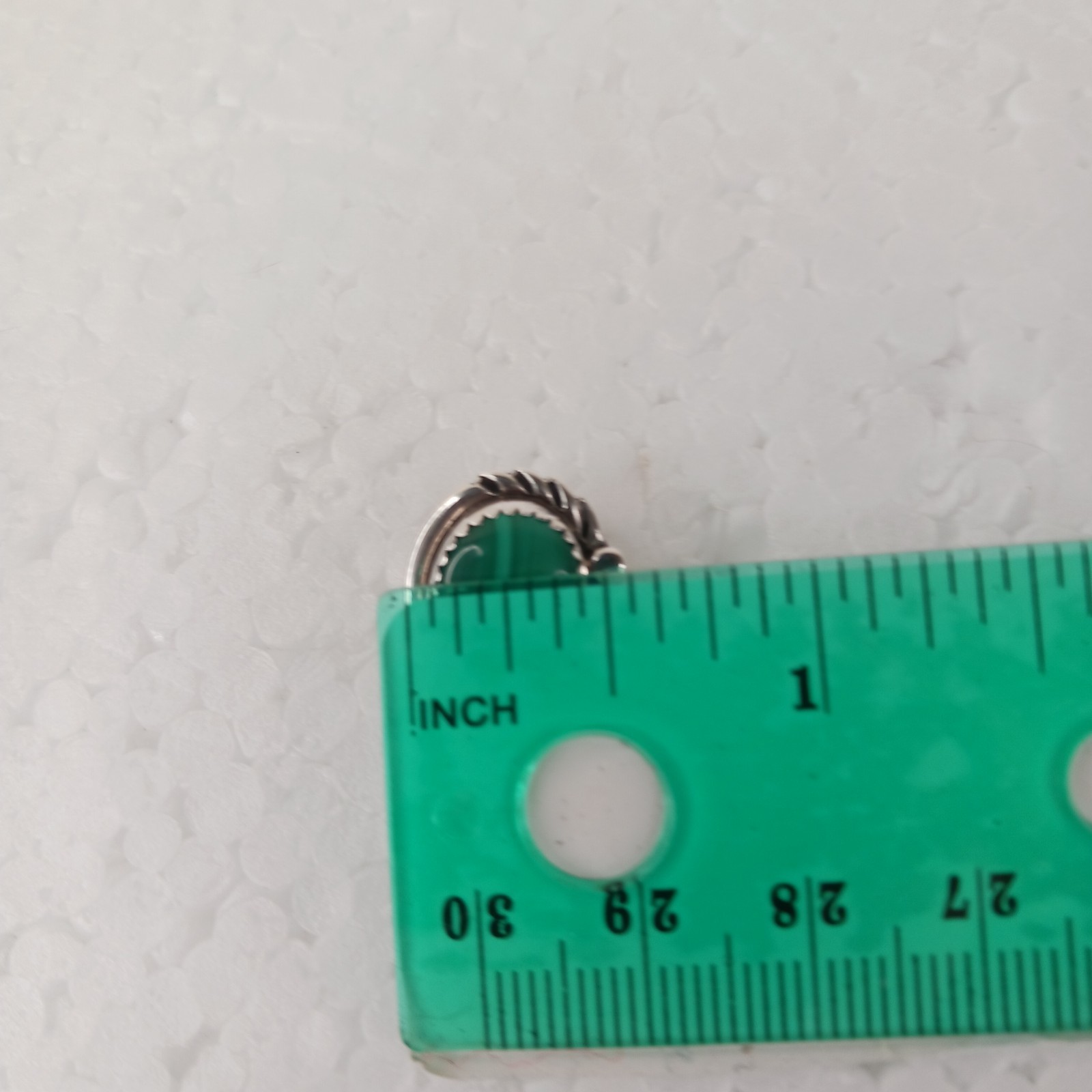 Earrings Clip Vintage Mexico 925 Sterling Malachite Scroll Work Classic Timeless