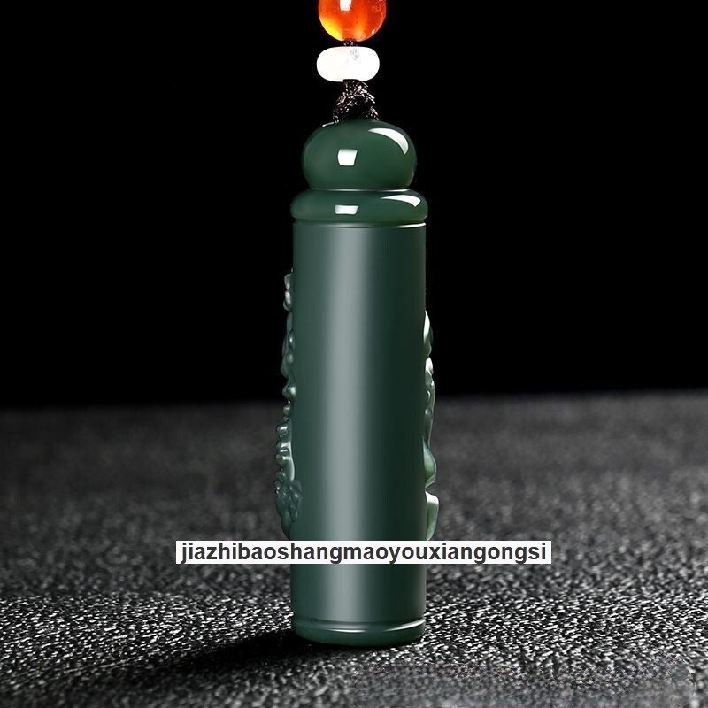 Certified Hotan Green Jade’s Pixiu Hand carving Pendant Is A Source of Wealth