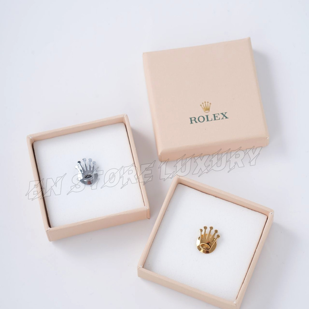 ROLEX Gold Crown Logo Lapel Pin Brooch Luxury VIP Gift Rare Collectible NOS
