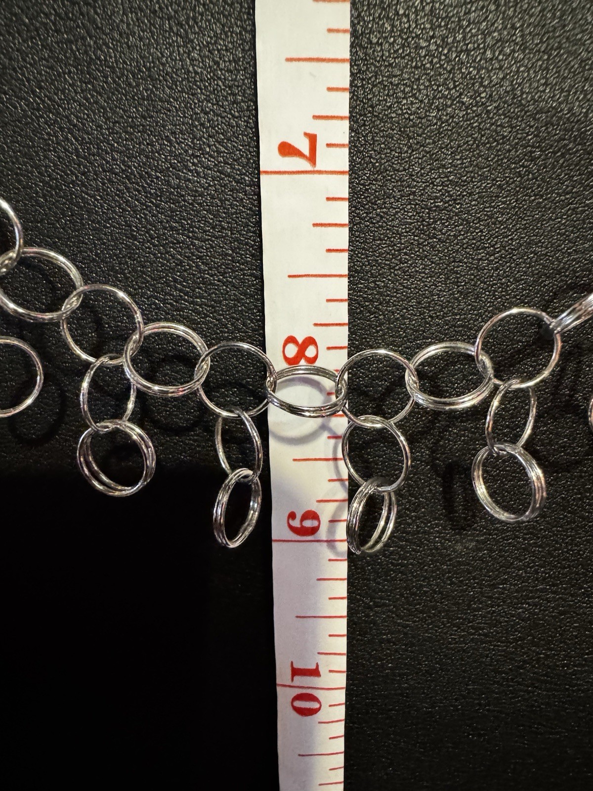 Milor Italy 14K WHITE GOLD Interlocking Circle Link Chain Necklace 18” 8.5g
