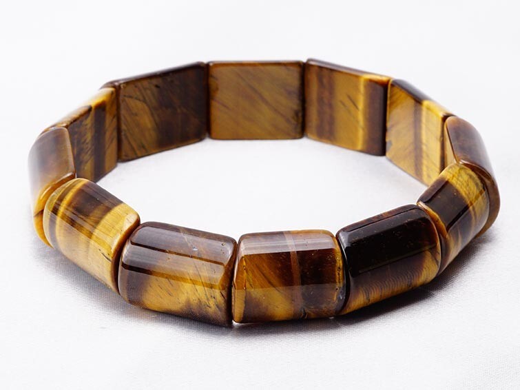 Tiger Eye Bracelet Bangle Stone Bead Crystal Women Men Women Stretch Jewelry