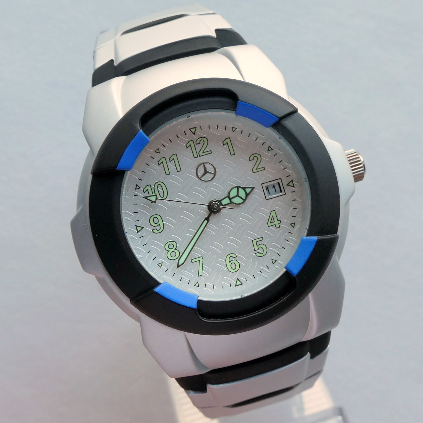 Mercedes Benz Drivers Line Classic Car Accessory Racing Sport Light Design Watch