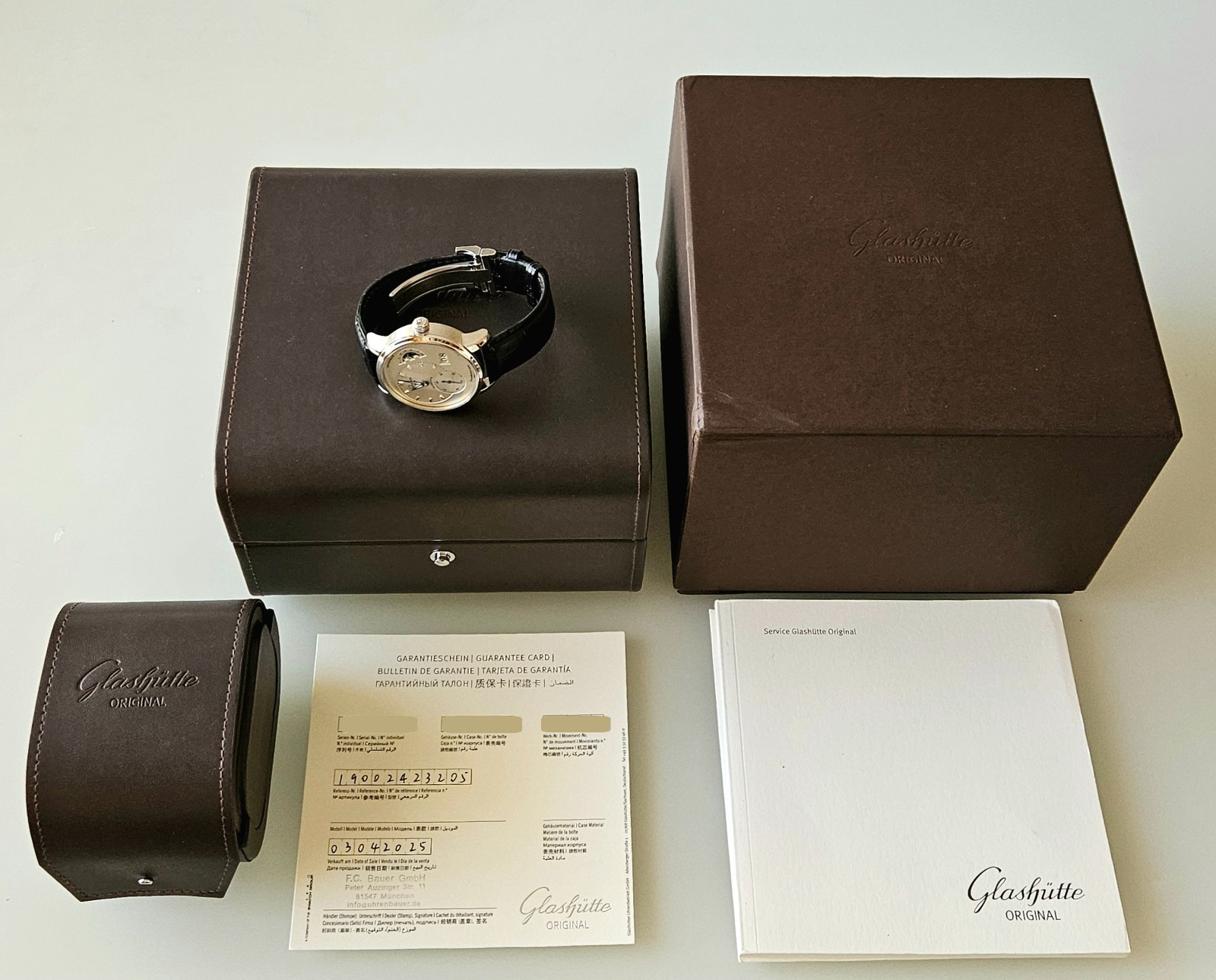 Glashütte Original PanoMaticLunar – Radiant Silver Dial – Box & Papers 2025