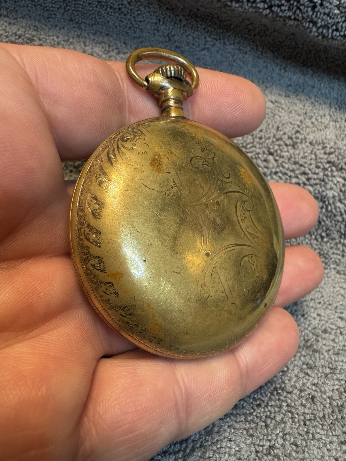 Vintage American Waltham 1883 Watch Co Pocketwatch Running But Untested