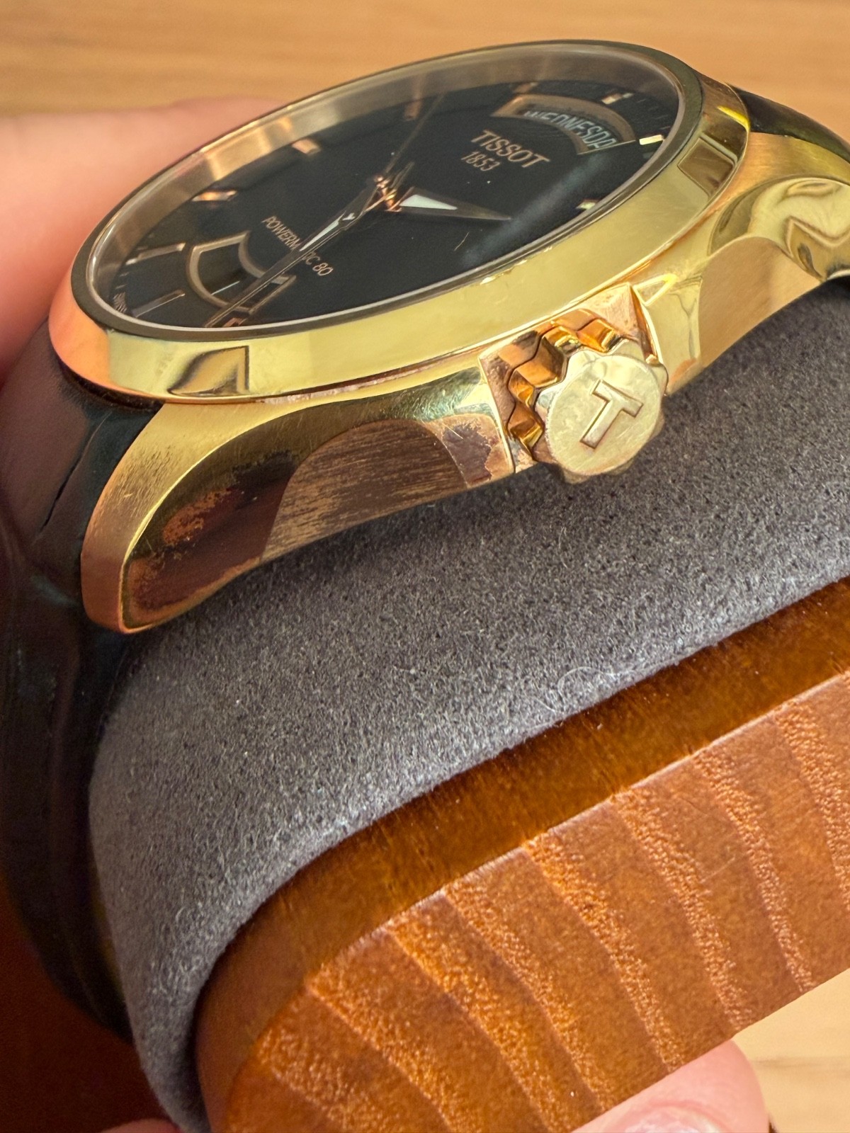 Tissot Couturier Powermatic 80 Men’s Black Watch – T035.407.36.051.01 Rose Gold