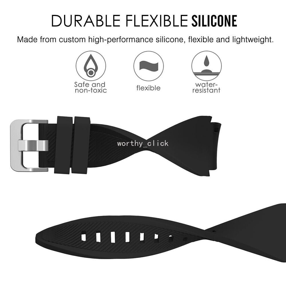 Fossil Gen 5 / Men’s Gen 6 5E Watch Band 22mm Rugged Silicone Sport Watch Strap