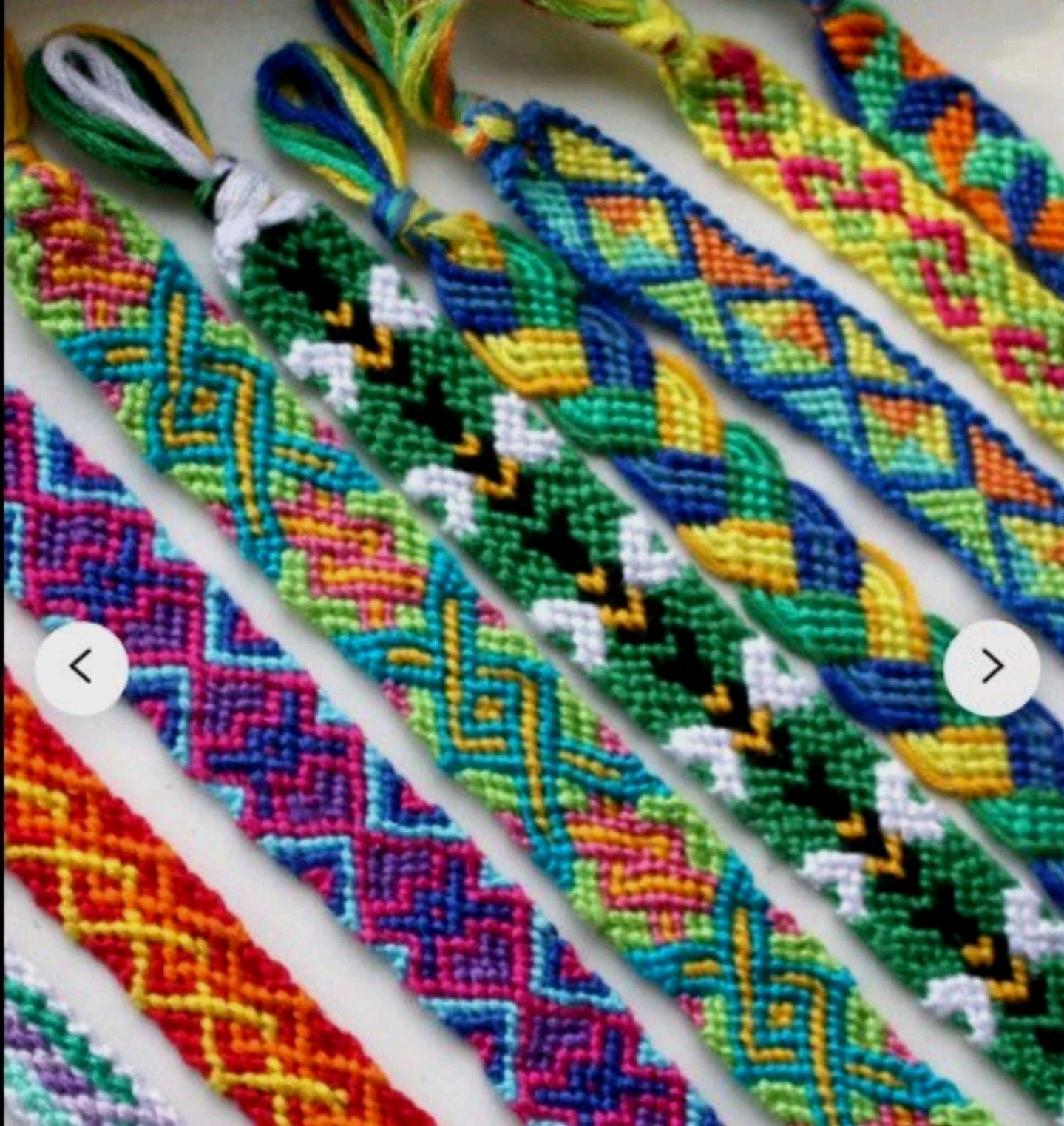 Handmade Guatemalan Artisan Friendship Bracelets Anklet Lot 120 (10 Designs/Lot)