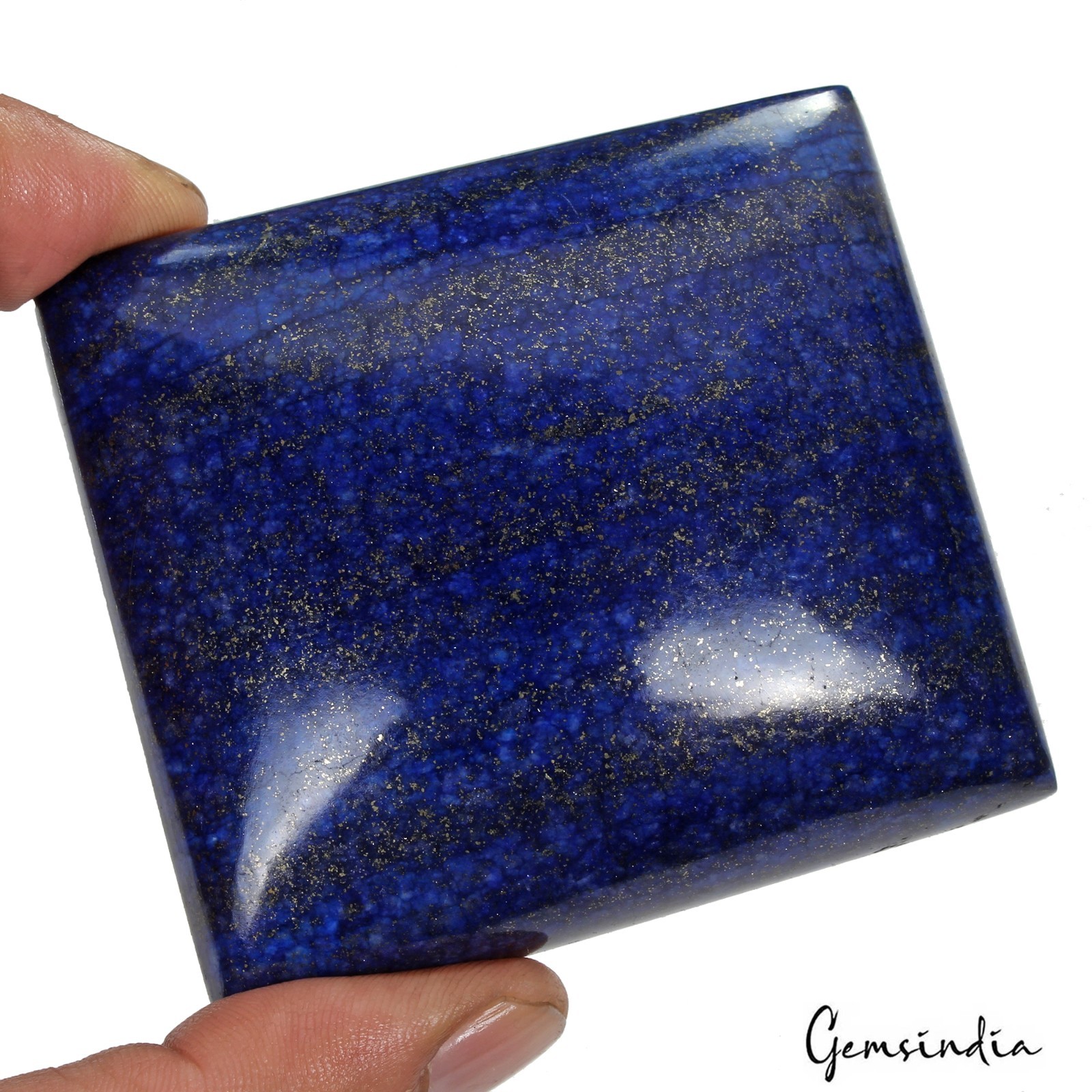 1070 Ct Natural Blue Lapis Lazuli Rectangular Cabochon Earth Mined Loose Gems
