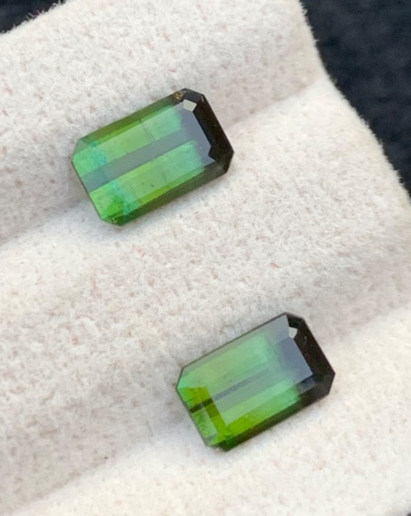 2.80ct Beautifull natural stunning green bi colour tourmaline loose gemstone