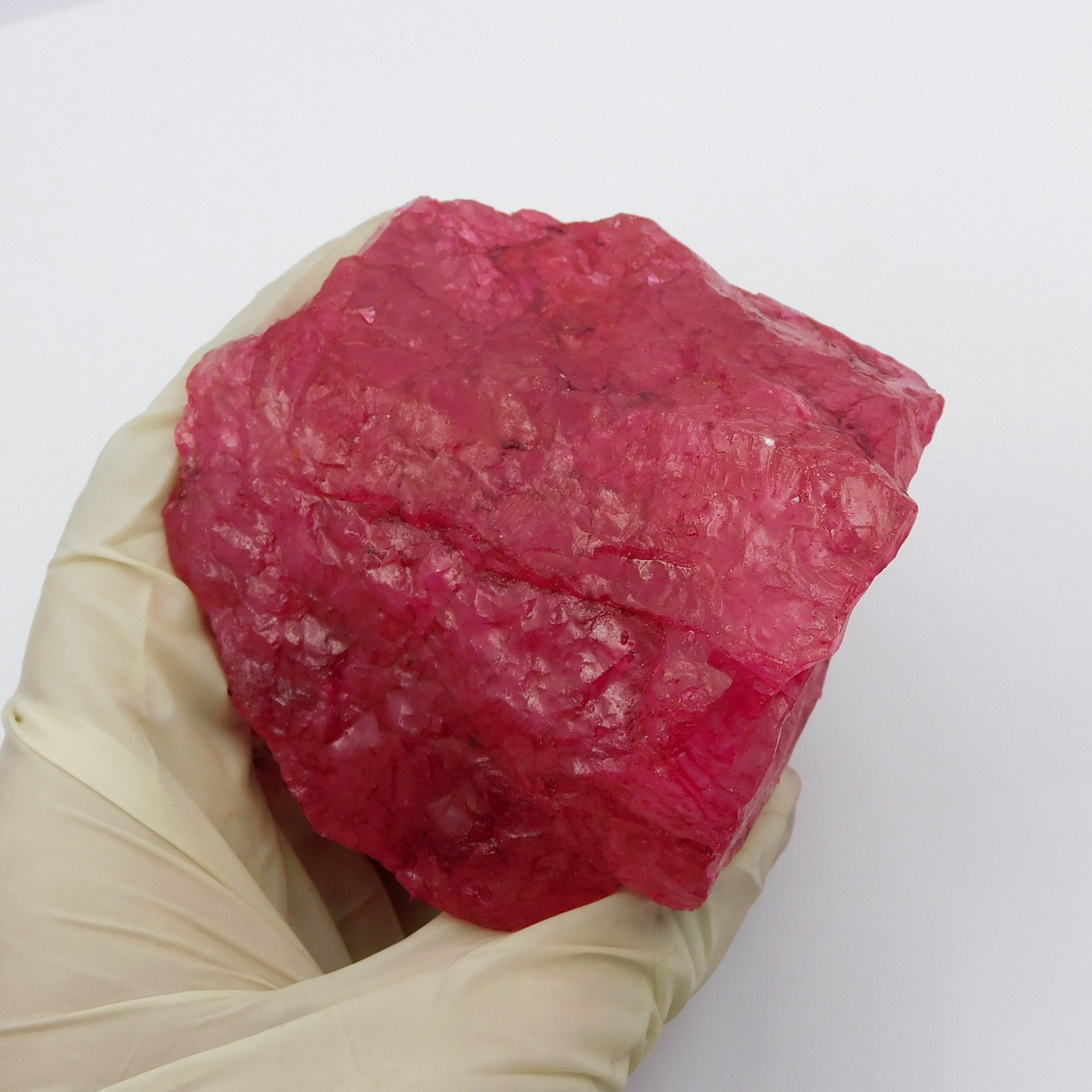 Ruby Red 1222 Ct Red Ruby Natural Huge Size Uncut Rough CERTIFIED Loose Gemstone