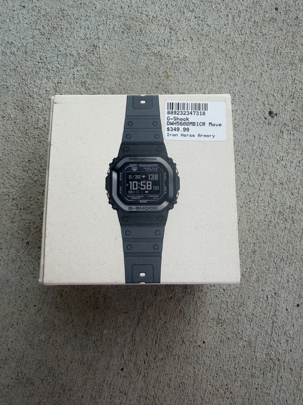 G Shock dwh5600mb1cr Black Watch New in Box