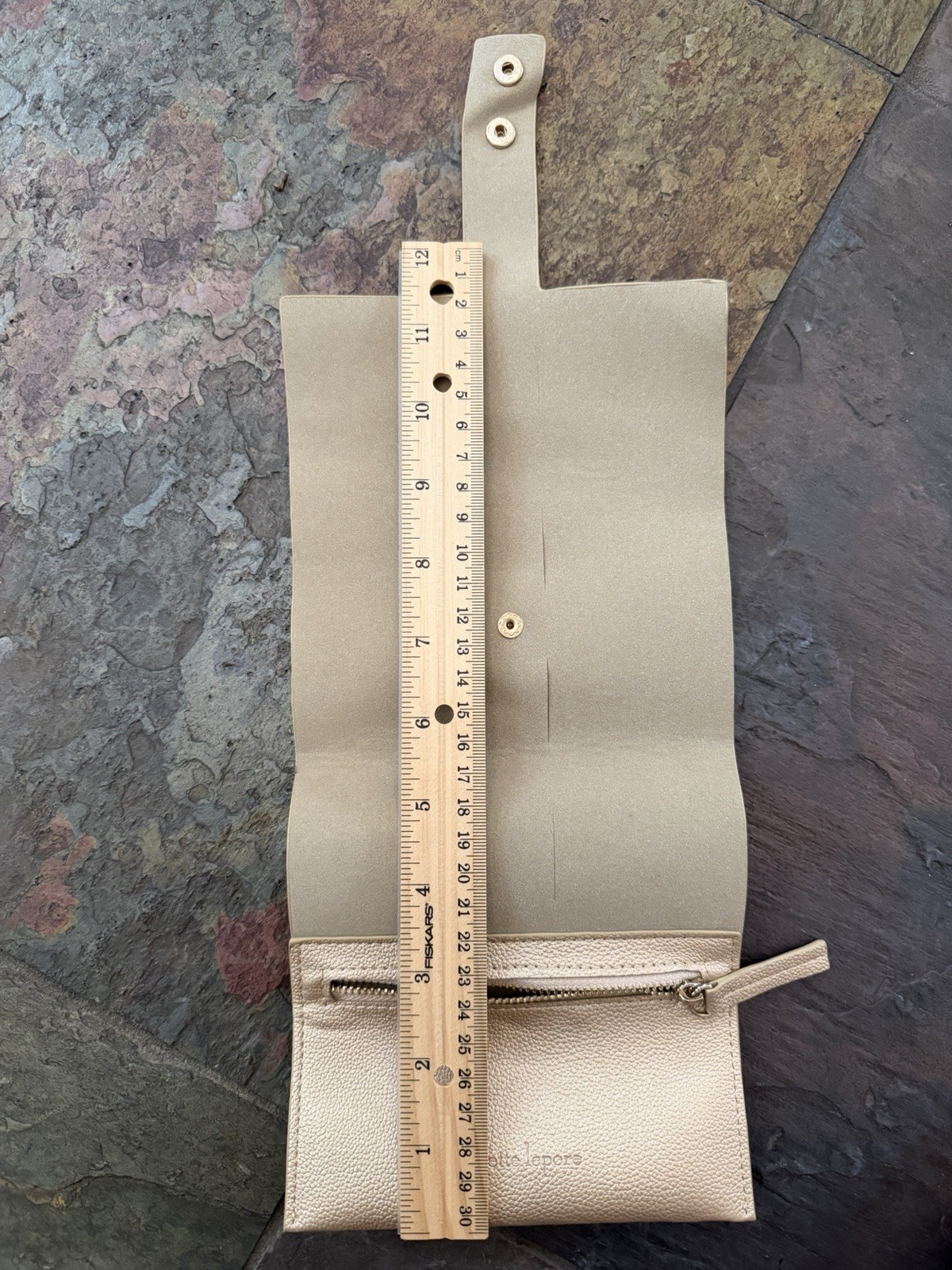 Nanette Lenore Gold Travel Jewelry Organizer Roll Bag Case Foldable Holder