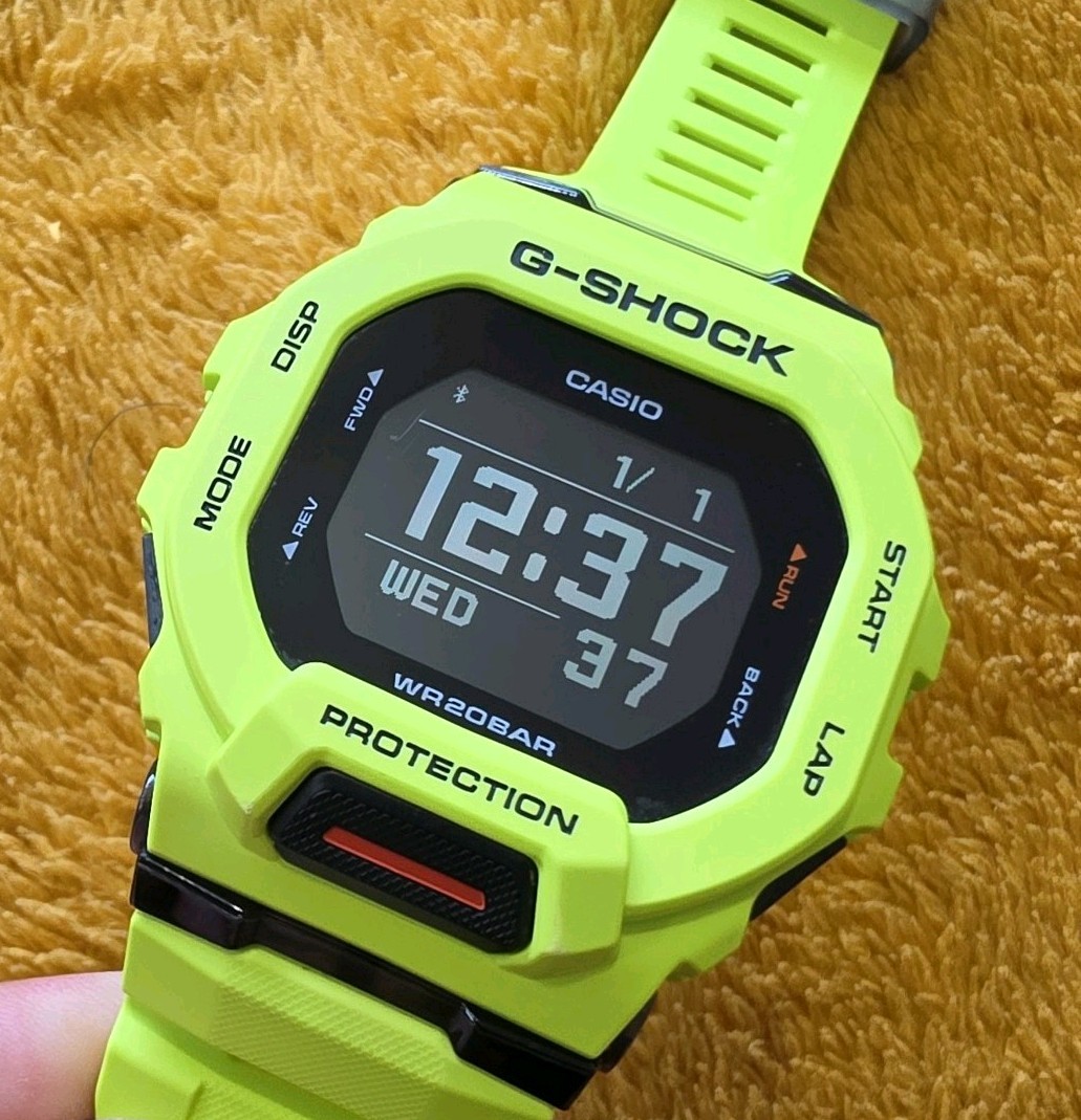 Casio Watch GBD-200-9ER G-Squad Lime Green Bluetooth Lime Green, Neon