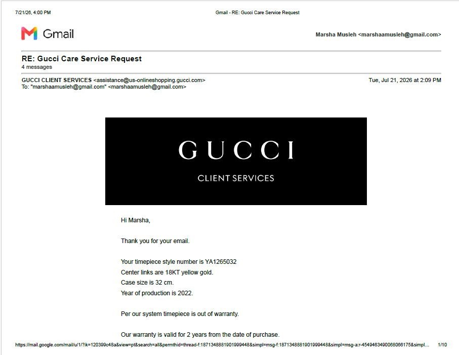 Gucci G-Timeless 18K Yellow Gold / SS 32mm Ladies Watch Multi-Bee MSRP: $6450