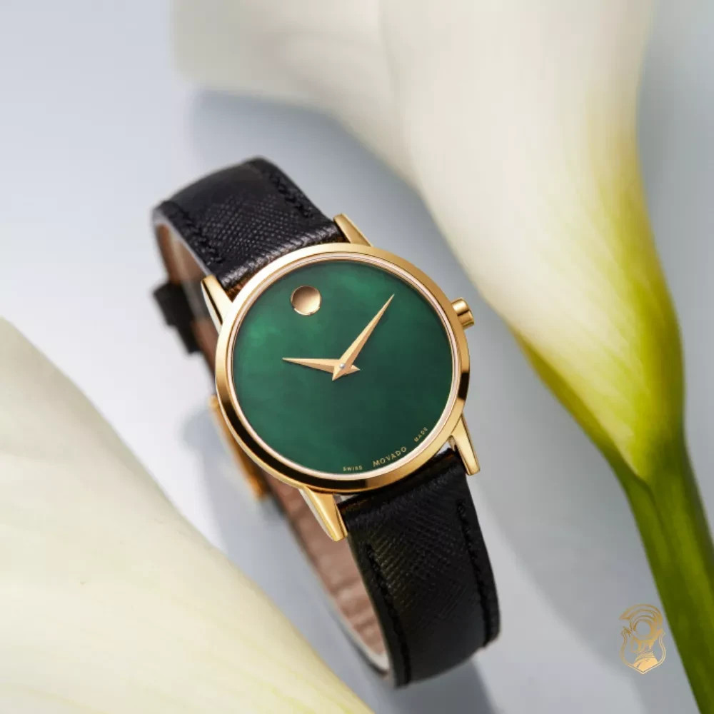 Movado Museum Green WOMEN’S Watch 28mm – Made in Swiss – Brand New With Box
