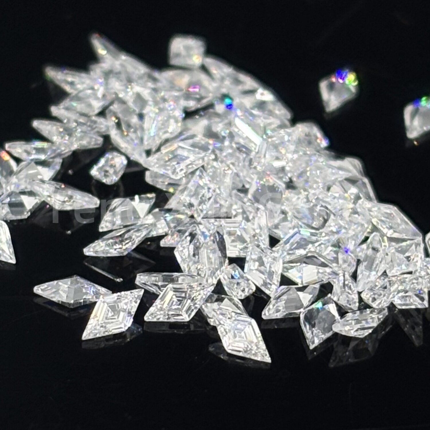 Wholesale Cubic Zirconia Kite Cut Multicolor Color Loose Gemstone For Jewelry