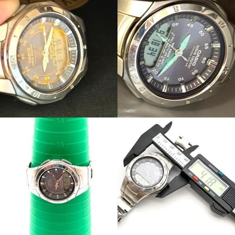 Casio WVA-400J Wave Ceptor Watch, Luminous Hands, Light, Men’s, Working ,