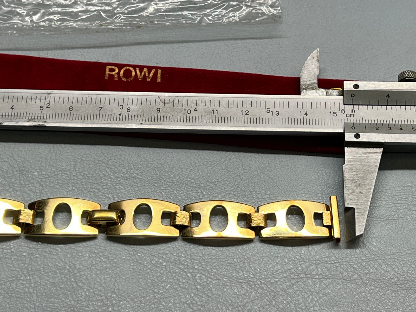 Vintage Rowi Hallmark Amerikaner Ladies Watch Band Bangle Gold Filled