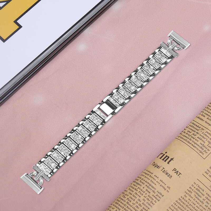 Stylish Bling Bracelet Stainless Steel Band Strap For Fitbit Versa 3/4 Sense 2