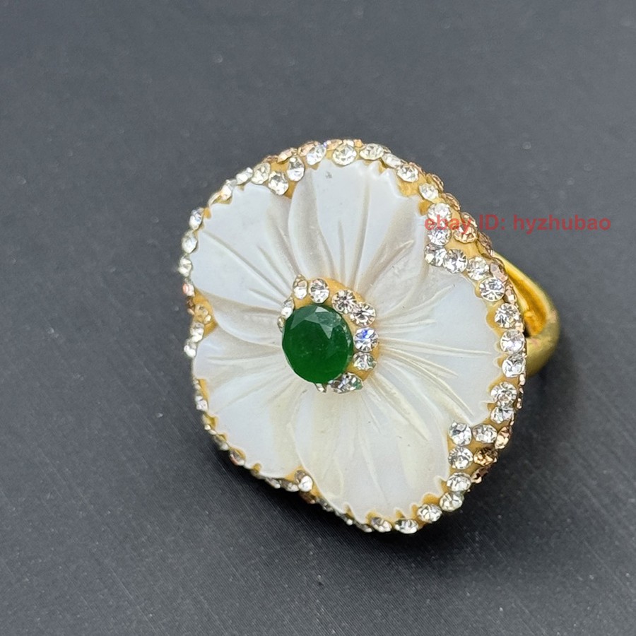 Natural Mother of Pearl Shell Gems Inlay Earring Ring Bracelet Pendant Necklace