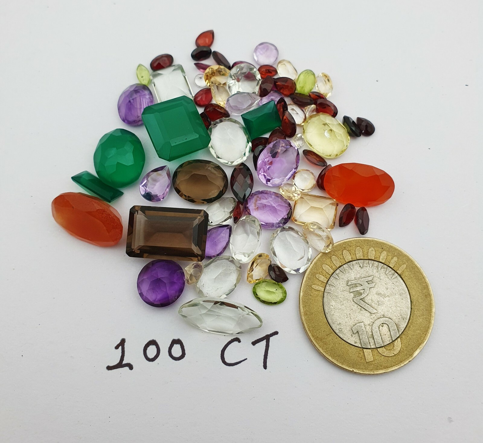 100 Ct Lot of Mix Faceted Stone~ Choose Your Lot
