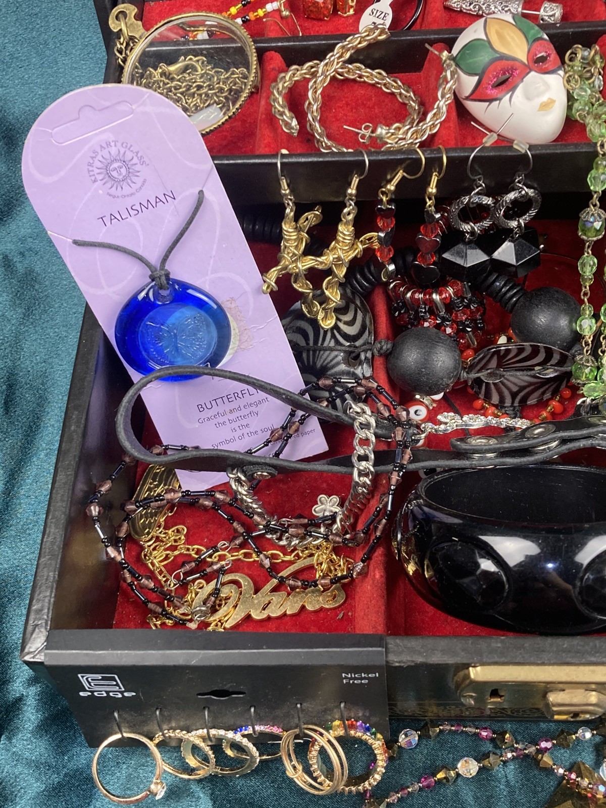 50Lot Gothic Inspired Costume Jewelry Romance Goth Earring Emo & Jewelry Box