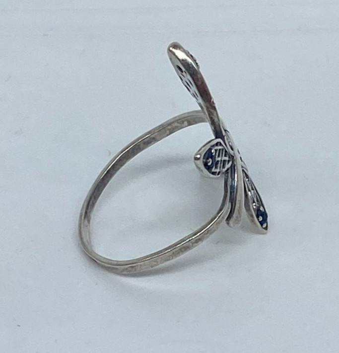 Vintage rings made of 925 silver, Size 6.5 . Weight 1.95 g. Jewelry from Ukrainе