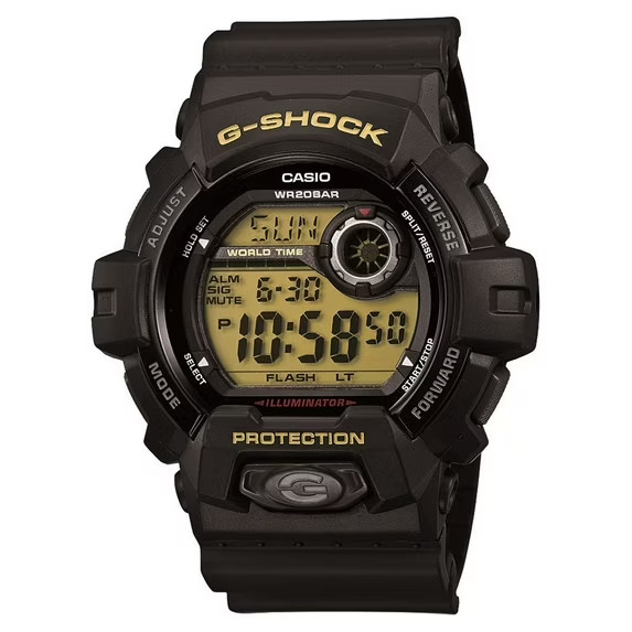 Casio Adult Men’s G8900-1CR G-Shock Black & Gold Resin Digital Sport Watch – New