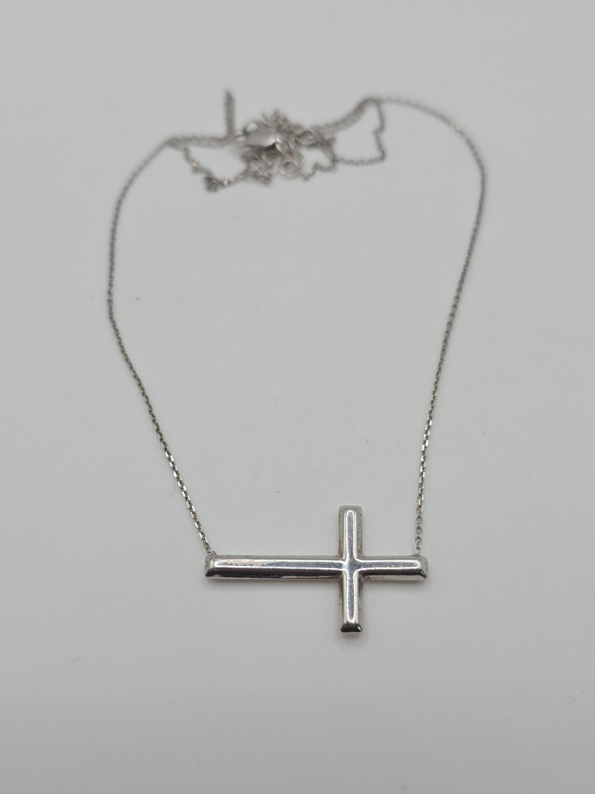 Midas Sterling Silver 925 Horizontal Necklace 16-18″