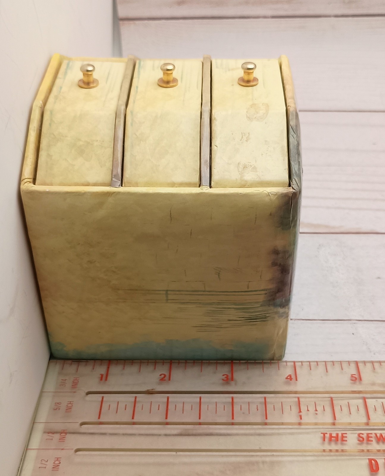 Vintage Alice In Wonderland Cardboard Drawers/Jewelry Box Rossler Papier 3.75″