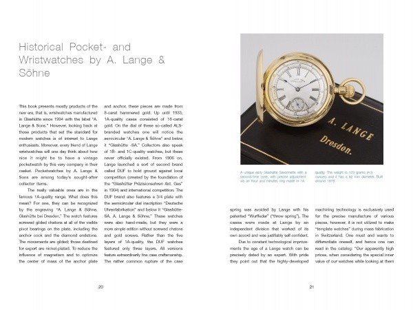 Watches of A. Lange & Sohne Collector Reference 200 Photos Specs History Models