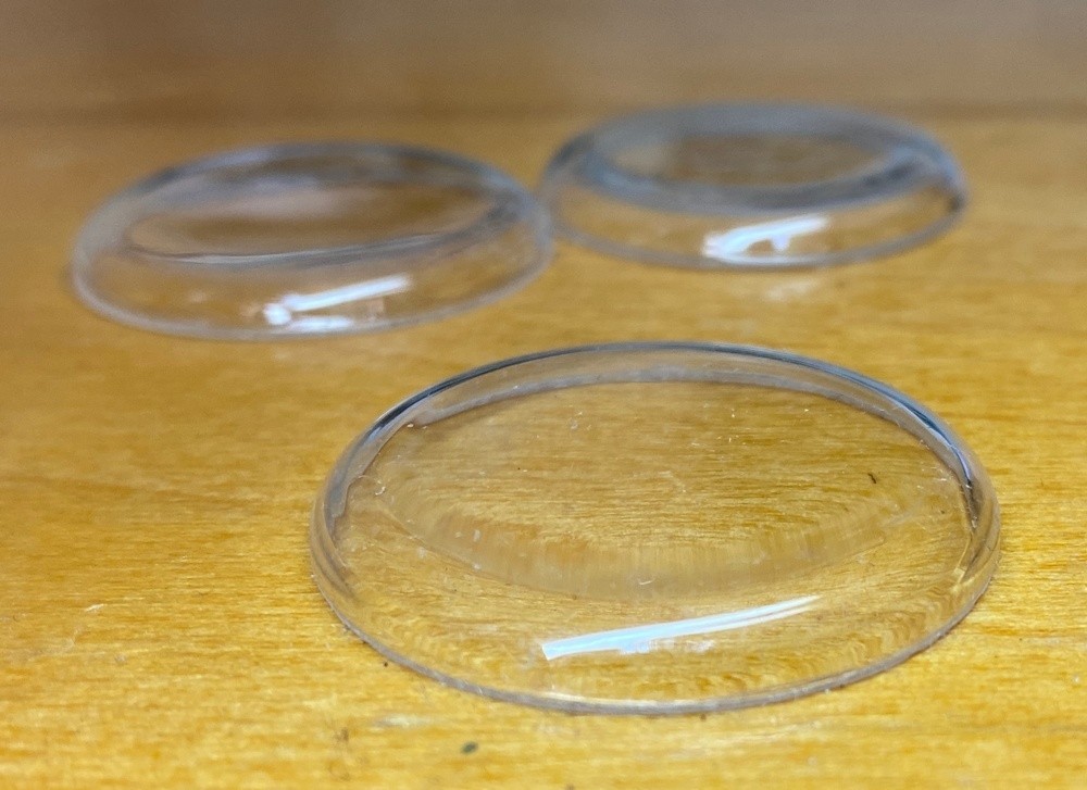 3pcs Diameter 35.2 mm USSR Watch Replacement round plastic glass for Vostok