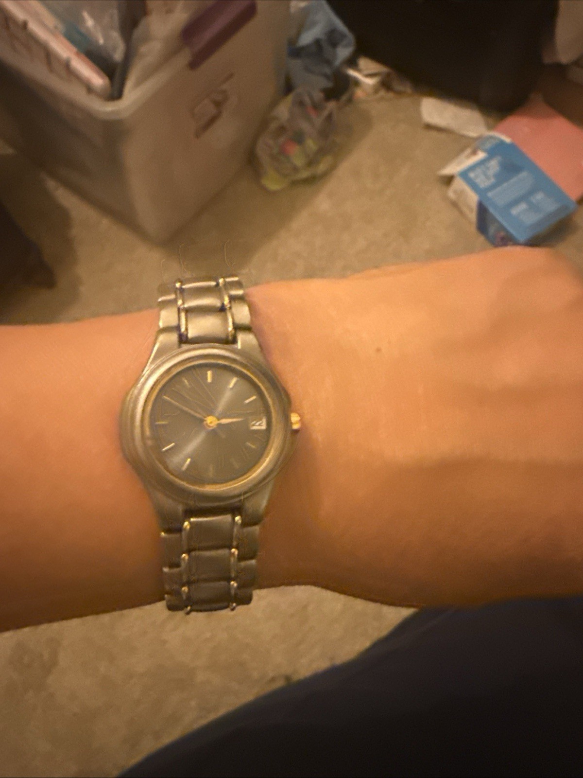 Citizen Titanium Women’s Quartz Gray Dial Date Watch 6010-G08067 Japan Runs