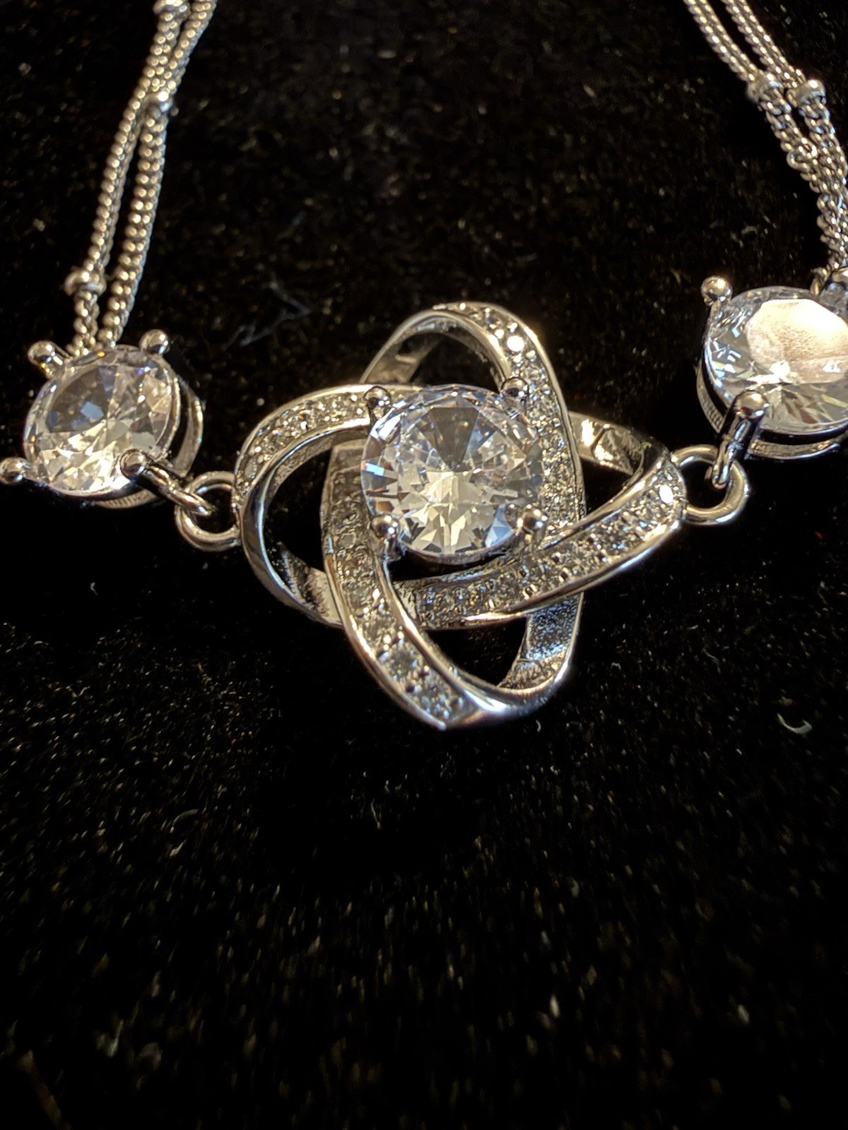 Eternal Love Knot Bracelet 925/18Kt Plated. 6.5 – 8 inches.