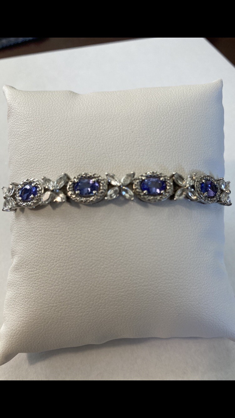 NYC II Tanzanite & White Zircon Bracelet Never Worn