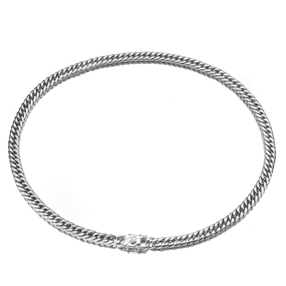 9mm Men Women Stainless Steel Miami Curb Cuban Link Chan Necklace 16-40inch
