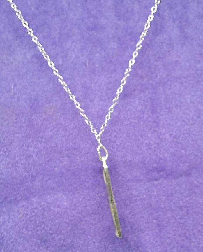 John F. Kennedy Profile .999 Fine Silver 2 Gram Bar Pendant, 18″ Sterling Chain