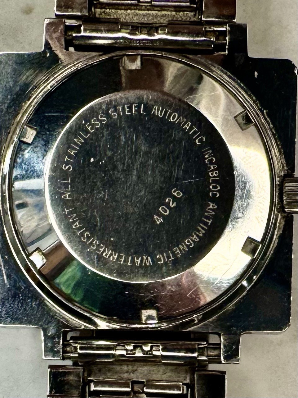 Reflets Bleus Automatic Men’s Watch 25 Jewels Incabloc Antimagnetic 1970’s Works
