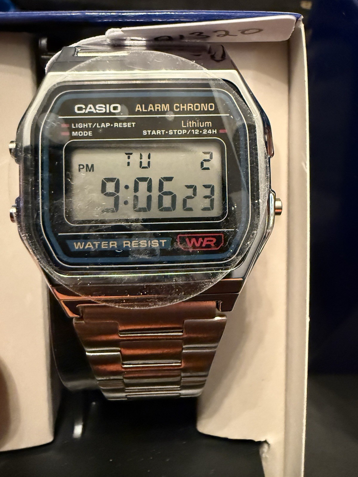 🤩 Casio Mens Digital Silver Tone Stainless Steel Expansion Watch A168wa-1jcp
