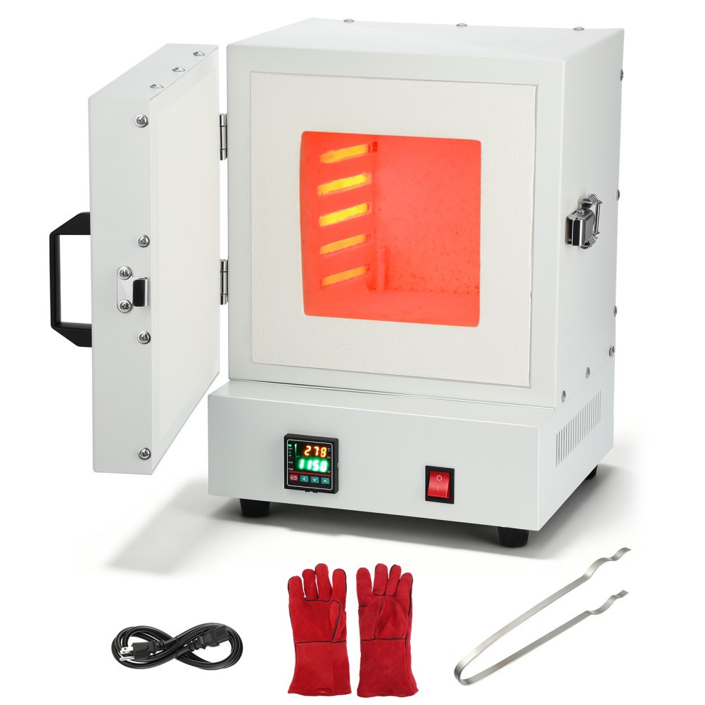 Muffle Furnace 2102℉(1150 ℃)Burnout Oven Resistance Furnace 2000W Tabletop Stove