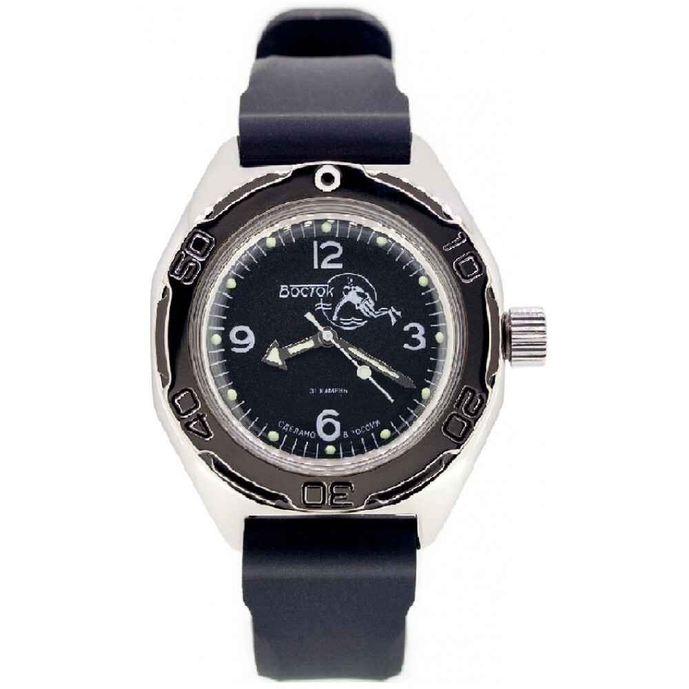 Vostok Amphibia 670919 Watch Scuba Dude Diver Mechanical Automatic US SELLER