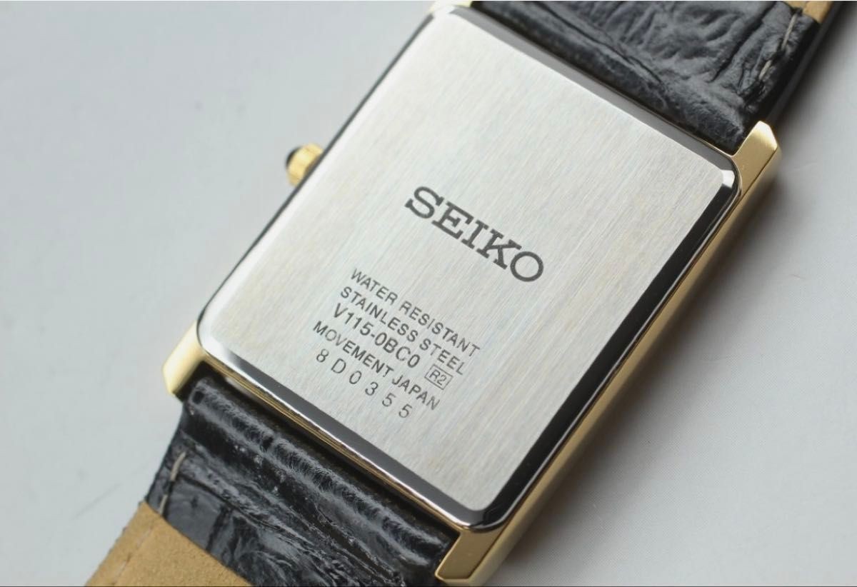Seiko wristwatch analog display Japanese quartz black watch SUP880 men s