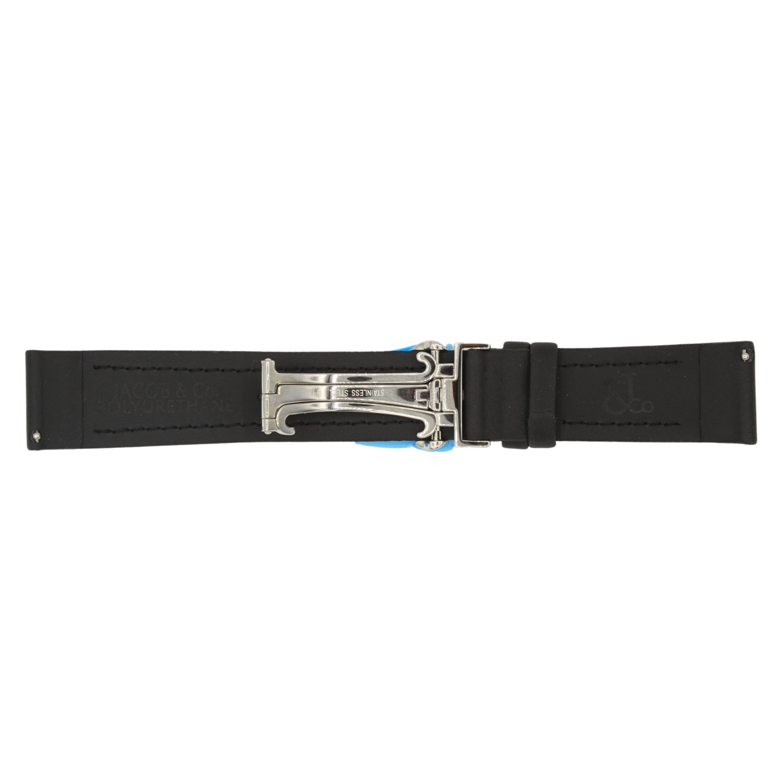 Jacob & Co. Genuine Authentic Black Poly Band Strap 20MM For 40MM Watch