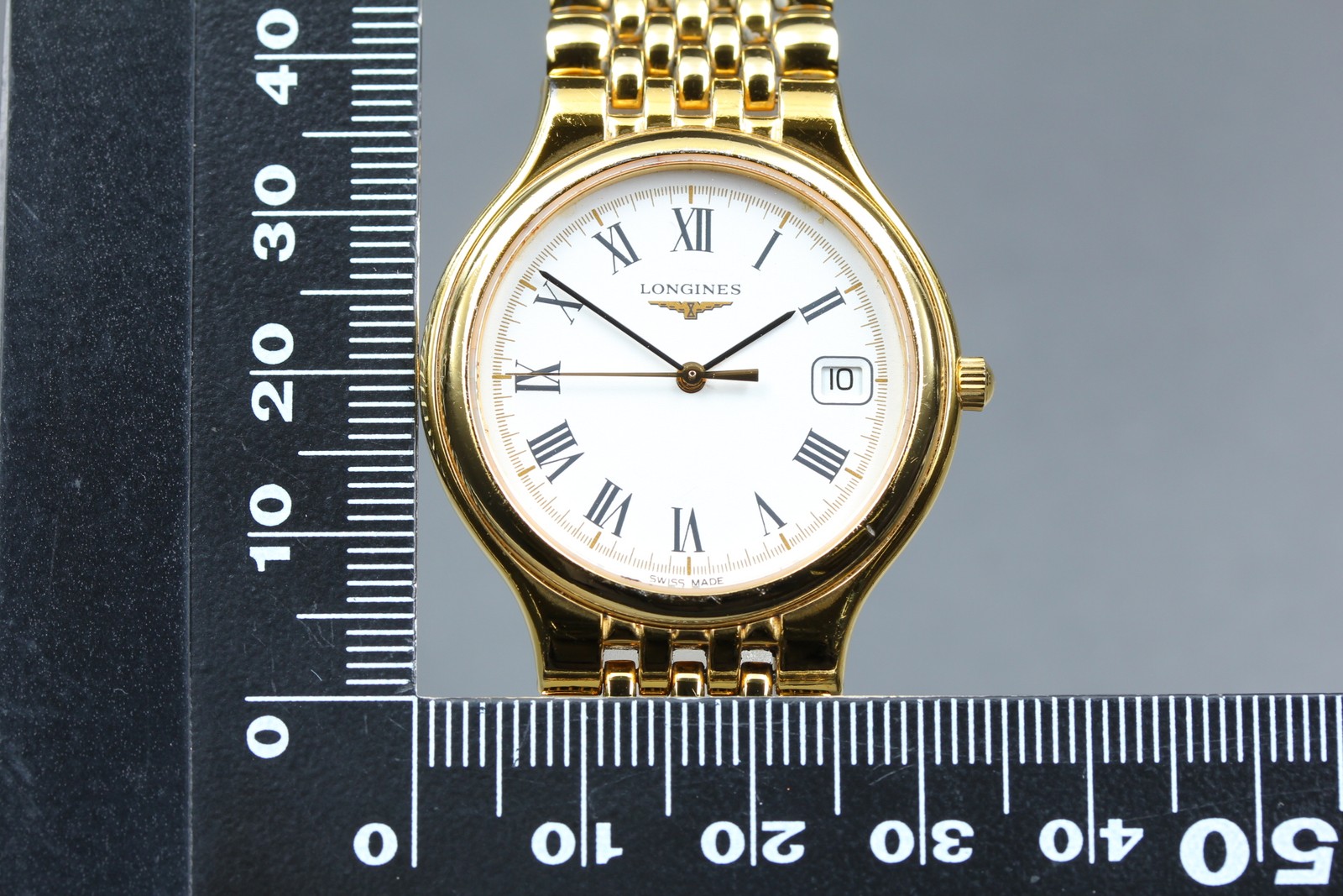 [N MINT] Longines Grand Classic L5.631.2 33mm White Dial Gold Quartz Men’s Watch
