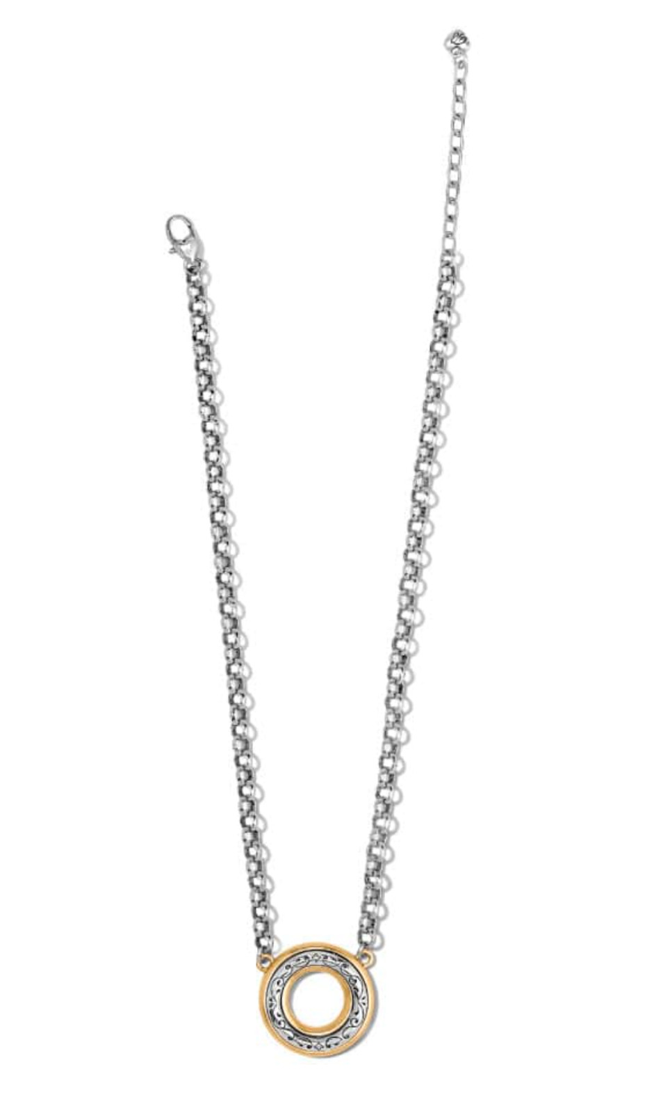 Brighton Venezia Open Ring Short Necklace 2-Tone Style: JM7312 MSRP: $98 NWT