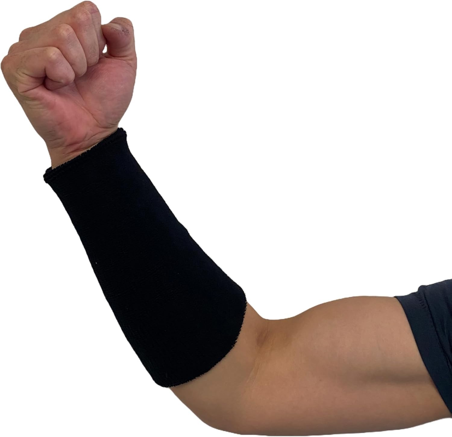 Thick Absorbent Sport Wristband in Black for Basketball and Fitness Activities