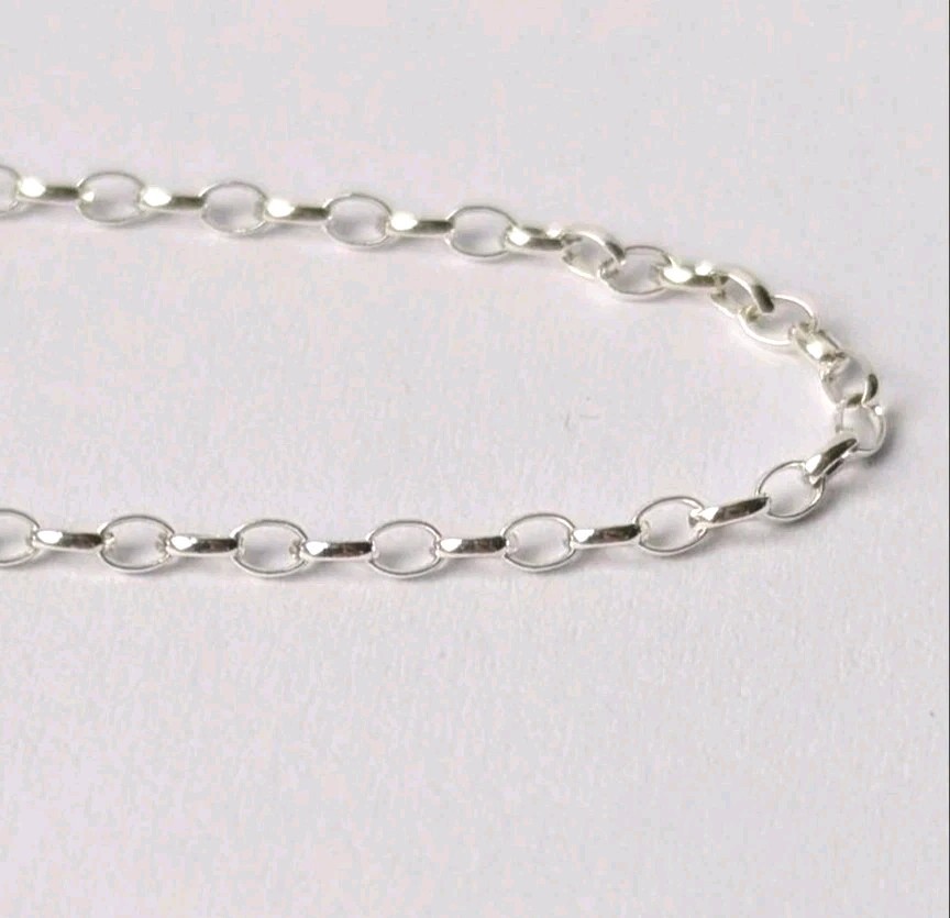 Alexander Castle Sterling Silver Jewellery Chain For Pendants 45cm Oval Link New