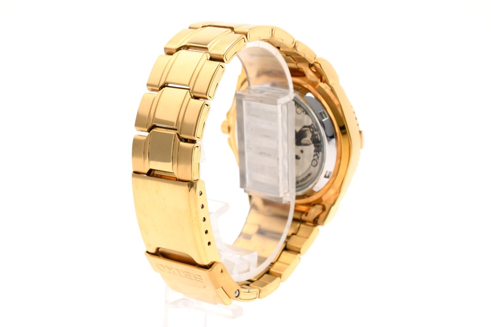 Seiko 5 Sports Gold Dial Automatic 7S36-00Y0 40mm Day-Date Men’s [Near Mint]
