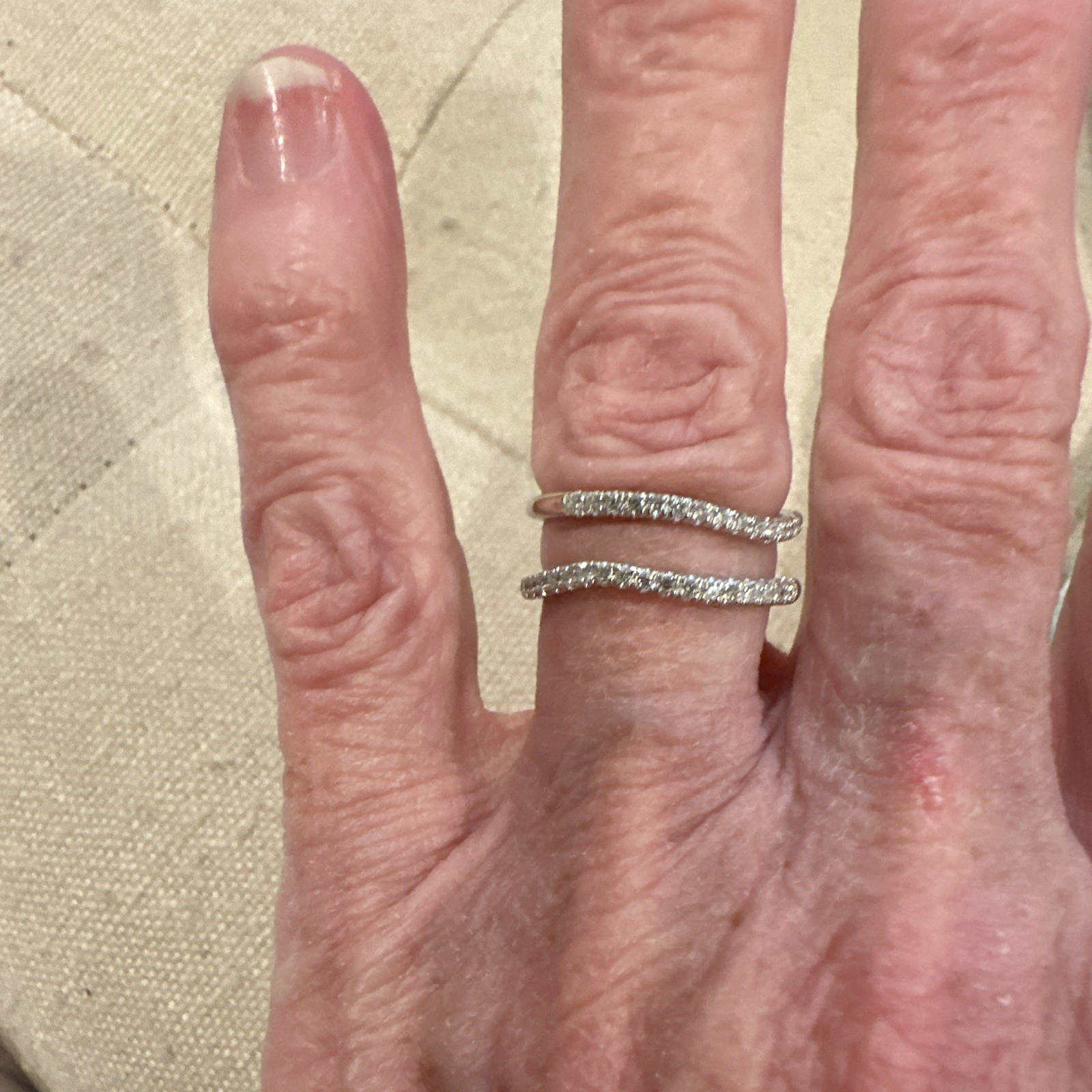 2 14k White Gold Natural Diamond rings 0.28ctw H VS2-SI1