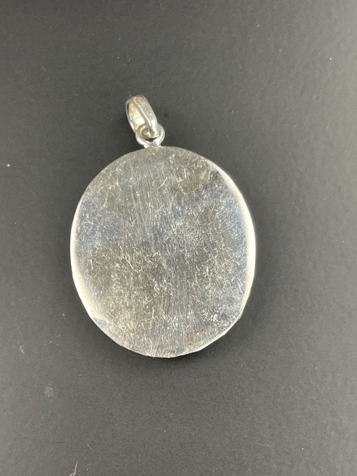 Blackjack Turquoise Pendant Silver 925 Closed Back Matte Turquoise 10.0g /0.35oz